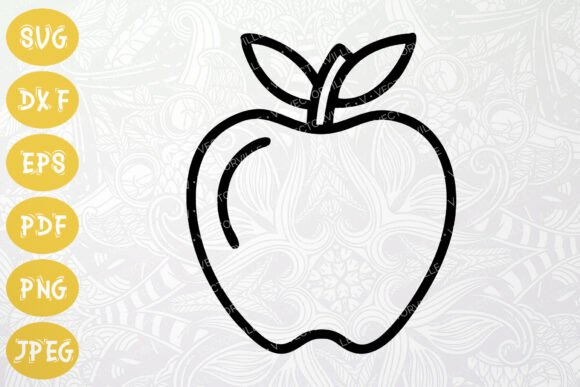 Apple Icon SVG for Healthy Projects Graphics