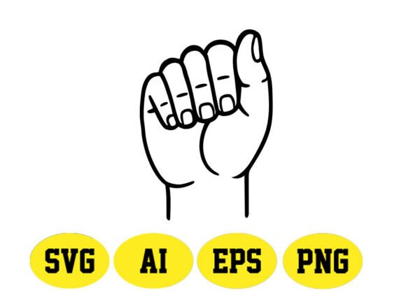 ASL Alphabet a Craft Illustration, PNG: Graphics & Print Templates Review