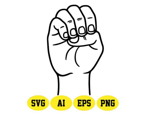 ASL Letter E Graphics for Crafts