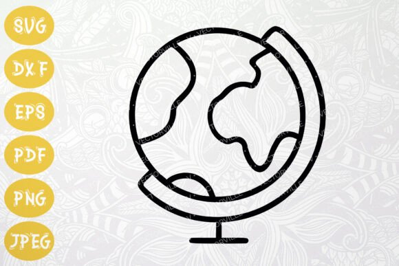 Globe Icon SVG for Education Projects