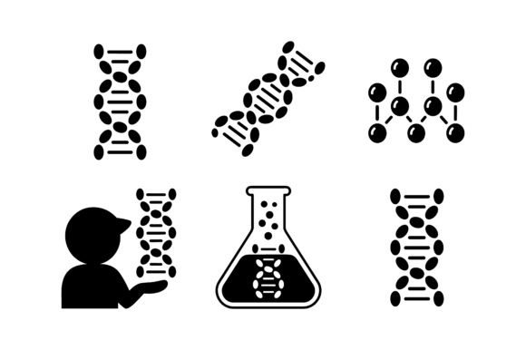 Science Laboratory Icon Set EPS: Professional Graphics and Icons