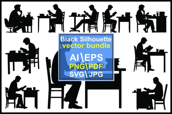 Writing an Essay Silhouette a Student Graphics and Illustrations